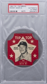 1952 Tip-Top Bread Mickey Mantle – PSA Authentic